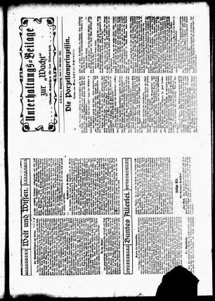 Unterhaltungs-Blatt zur "Wacht"