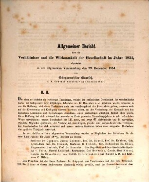 Jahresbericht der Schlesischen Gesellschaft für Vaterländische Cultur. 32. 1854