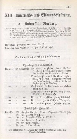 XIII. Unterrichts- und Bildungs-Anstalten.