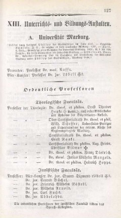 XIII. Unterrichts- und Bildungs-Anstalten.