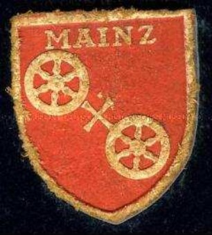 WHW-Abzeichen, Städtewappen: Mainz, Straßensammlung im Gau 10 Hessen-Nassau von Januar 1937