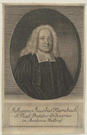 Bildnis des Johannes Jacobus Rambach