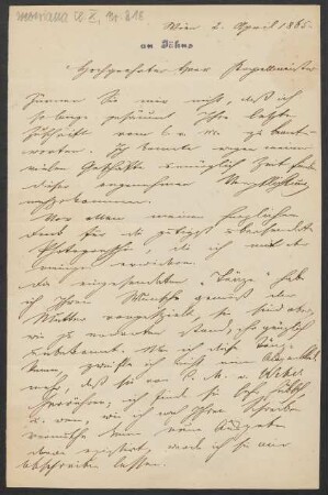 Brief an Friedrich Wilhelm Jähns : 02.04.1865