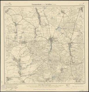 Meßtischblatt 5.(2611) : Thammenhain (Sächs.) - Schildau (Preuß.), 1919 : Thammenhain (Sächs.) - Schildau (Preuß.). - Aufgen. 1904., hrsg. 1907, einz. Nachtr. 1919. - 1:25000. - Leipzig, 1919. - 1 Kt.