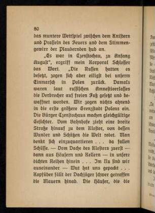 84-88, Ein Traum