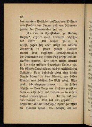 84-88, Ein Traum