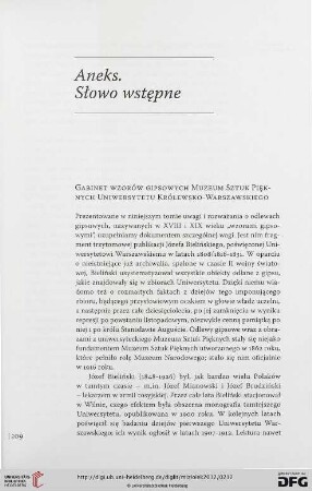Aneks. Słowo wstępne
