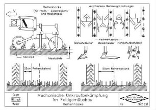 Mechanische Unkrautbekämpfung im Feldgemüsebau Reihenhacke