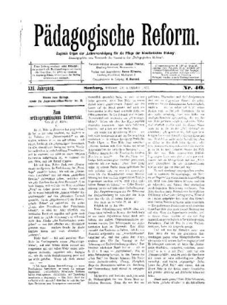 Zum orthographischen Unterricht