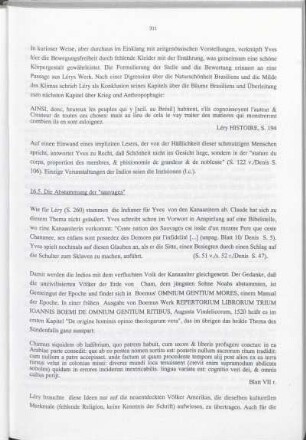 16.5. Die Abstammung der "sauvages"