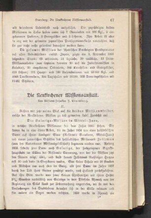 Die Neukirchener Missionsanstalt