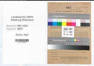 Entnazifizierung Karl Schur, geb. 07.12.1906 (Verw.Angest.)