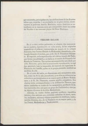 Tercer salón.