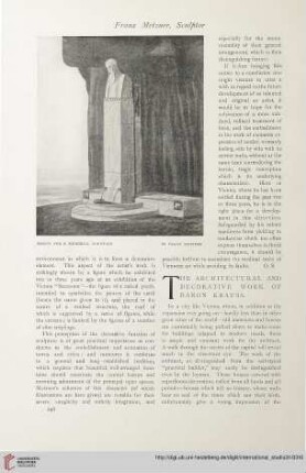 31.1907 = Nr. 124: The architectural and decorative work of Baron Krauss