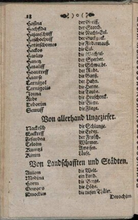 Von allerhand Ungeziefer.