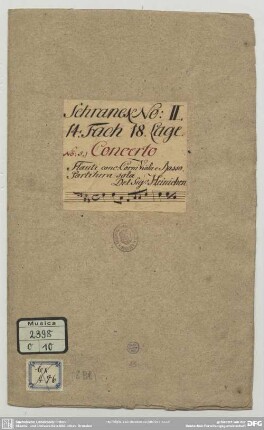 Concertos - Mus.2398-O-10 : iSol (4), orch - F; SeiH 233; HauH 1.20