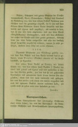 Antiquarisches