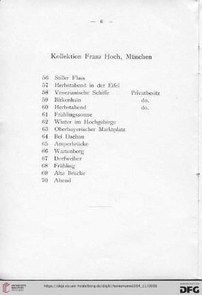 Kollektion Franz Hoch, München
