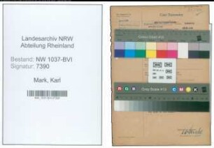 Entnazifizierung Karl Mark , geb. 23.08.1882 (Druckereibesitzer)