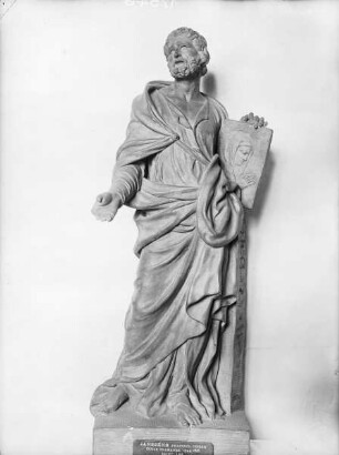 Modell für einee Statue des heiligen Lukas am Grabmal des Egid Lukas Schamp