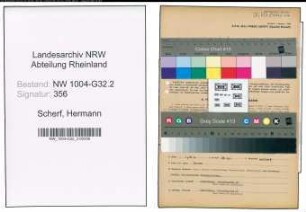 Entnazifizierung Hermann Scherf , geb. 20.04.1891 (Buchpruefer)