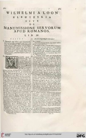 De manumissione Servorum apud Romanos