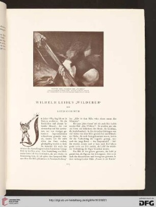 Wilhelm Leibl's "Wilderer"