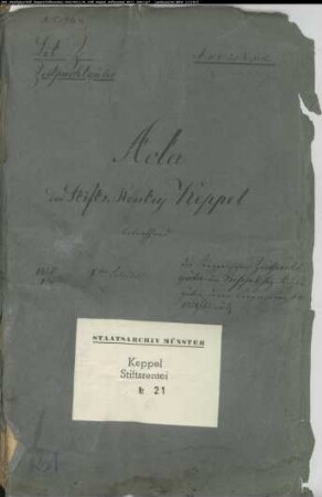 Verpachtung der sog. Kirchengüter um Keppel
