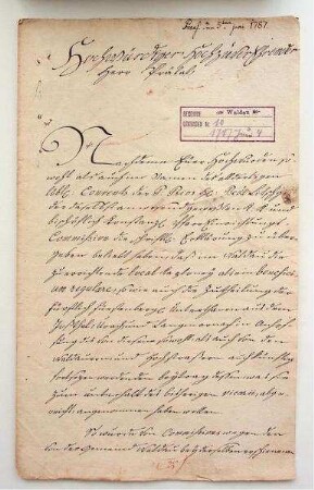 Protokollauszug zur Errichtung der Pfarrei zu Waldau