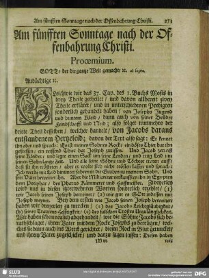 Am fünfften Sonntage nach der Offenbahrung Christi