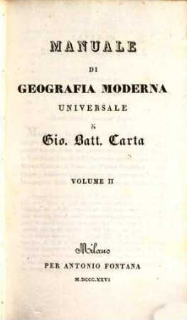 Manuale di Geografia moderna universale, 2