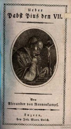 Über Pabst Pius den VII.