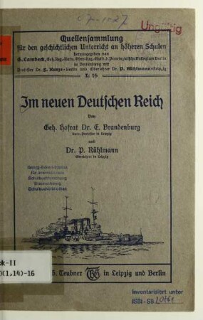 H. 16: Im neuen Deutschen Reich