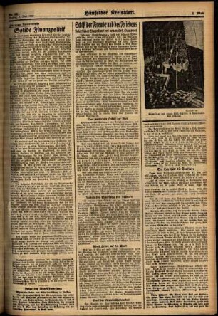 Zweite Ausgabe vom Freitag, den 07. Mai 1937.