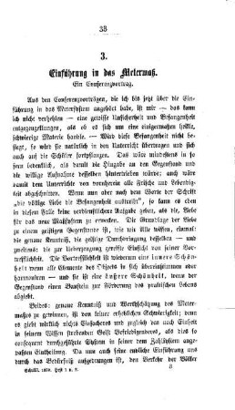 Einführung in das Metermaß : ein Conferenzvortrag