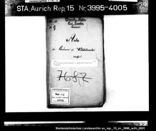 Der dem Gerd Hinrichs Buscher in Widdelswehr gestattete Kramhandel