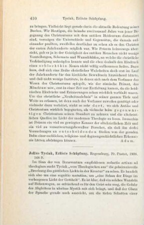 410-411 [Rezension] Tyciak, Julius, Erlöste Schöpfung
