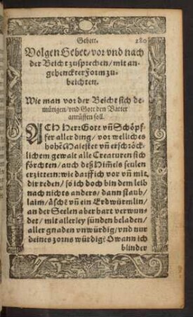 Volgen Gebet/ vor und nach der Beicht zusprechen ...