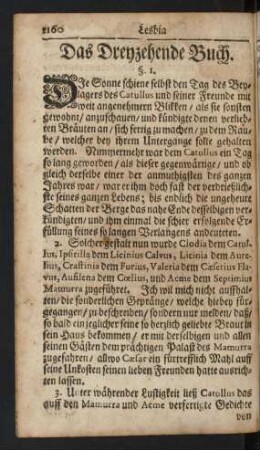 Das Dreyzehende Buch.