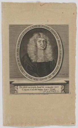 Bildnis des Joannes Andreas Bosius