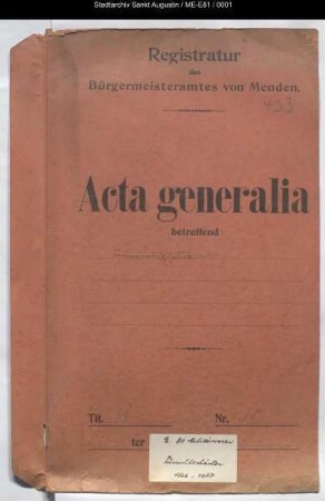Aufruhrschäden – specialia -
