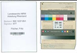 Entnazifizierung Fritz Fischer , geb. 07.06.1898 (Polizeibeamter)