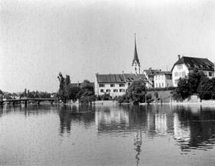 Blick auf Stein am Rhein mit Kloster St. Georgen