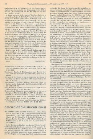 Geschichte christlicher Kunst