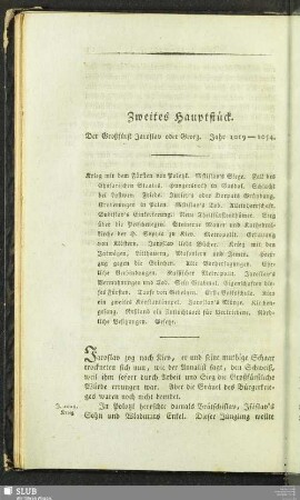 Zweites Hauptstück. Der Großfürst Jaroslaw oder Georg. Jahr 1019 - 1054