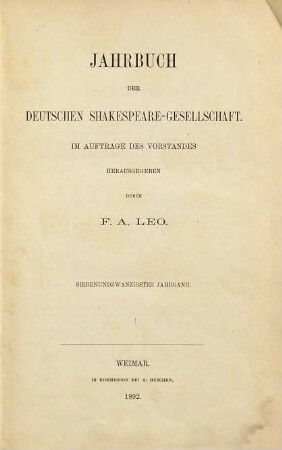 Jahrbuch. 27. 1892