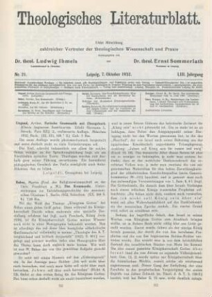 321-323 [Rezension] Buber, Martin, Das Kommende