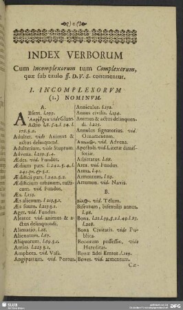 Index Verborum
