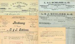 Rechnung der Fa. L&J Schloss für Kurzwaren (mit Inflationspreisen)