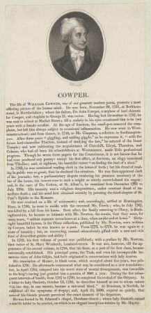 Bildnis des William Cowper